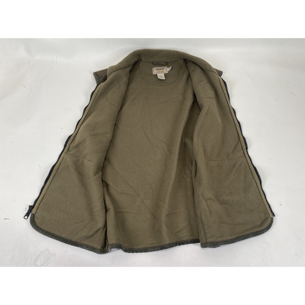 Cabelas Outfitter Series Fleece‎ Full Zip Sleeveless Vest Mens Size M Hunting - Picture 3 of 4